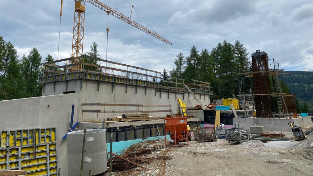 Bouw bergstation nieuwe MitterhausalmI.